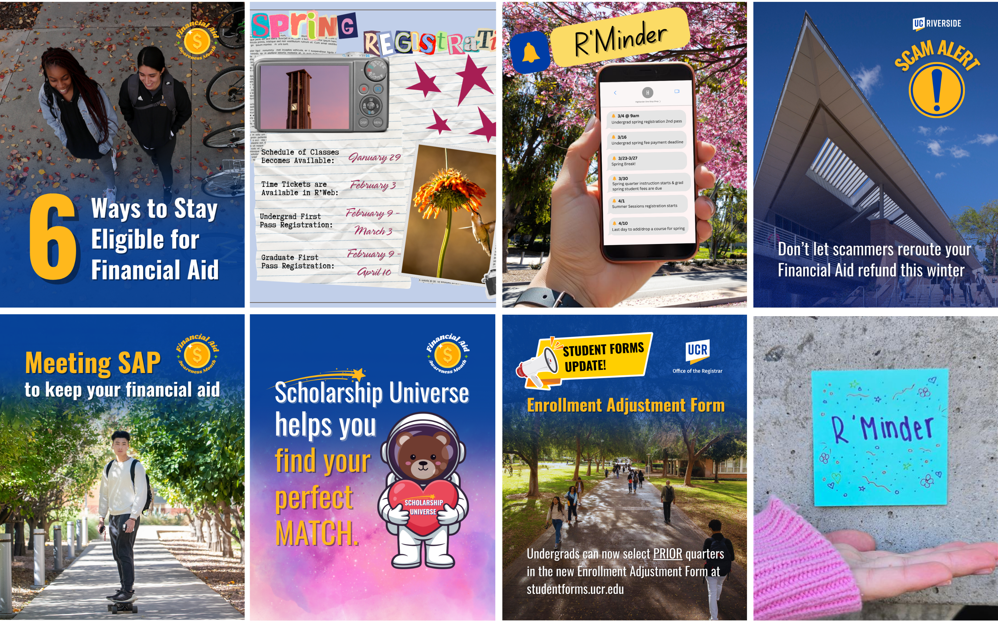 A collage of Instagram posts from the HOSS Instagram page 